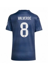 Real Madrid Federico Valverde #8 Voetbaltruitje Uit tenue Dames 2025-26 Korte Mouw